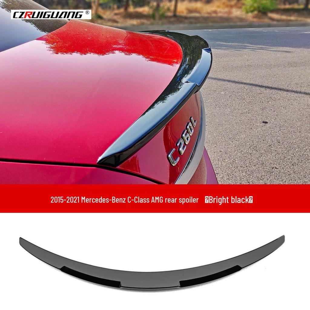 Deflector de Labio Delantero y Spoiler Trasero para Mercedes-Benz Clase C W205 C260 C200 2015-2018