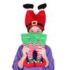Soft Santa Elf Pants Hats Stripe Christmas Clown Hat Red Pants Christmas Hat  Children