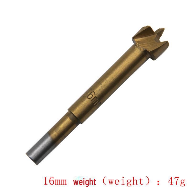 7-Piece Titanium-Plated Hinge Drill Set for Woodworking and Door/Window Installation