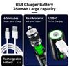 Cityork 3,7V Lithium CR2 Wiederaufladbare Batterie Kamera Entfernungsmesser Scheibenbremsschloss GPS Sicherheit Medizinisches Gerät + Kostenloses Typ-C-Kabel