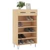VidaXL Shoe Cabinet Sonoma Oak 60x35x105cm Engineered Wood 829607