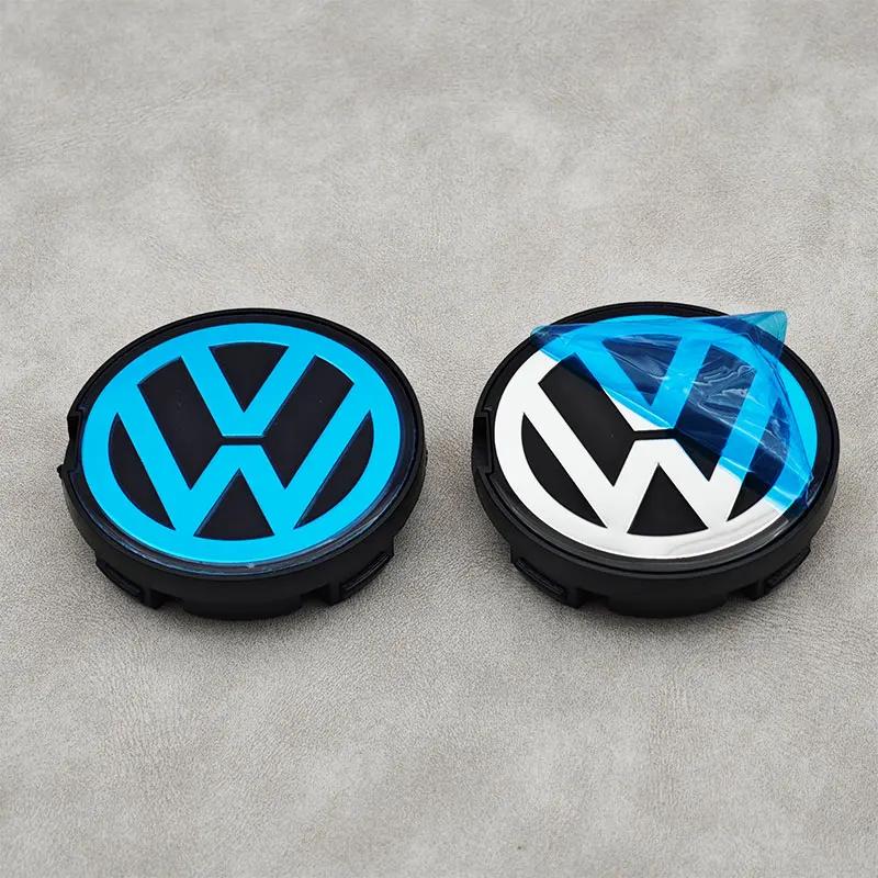 EPYFH1 For VW Volkswagen Jetta MK5 Golf 4pcs 55mm 56mm VW Logo Car Wheel Center Caps For Volkswagen VW Santana Bora Jetta Rims Hub Cove