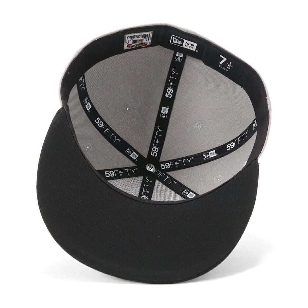 Cap 59FIFTY 14562005 NER35C4087 CWS Grey ONSPOTZ Special Order SIDE PATCH 2Tone MLB Chicago White Sox SOX MLB Flat Visor Unisex Sun Protection UV Care