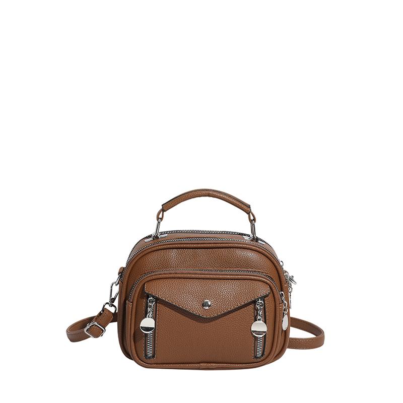 2026 New Women's Small Bag Spring Summer Versatile Multi - pocket Soft Leather Large Capacity Shoulder Crossbody Bag