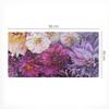 Decorative Desk Mat for Work and Study Floral Dahlia Pattern 90x45 Cm