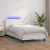 VidaXL Slat Bed Base with Mattress and LED, Upholstered Bed, Single Bed, Adult Bed for Interior Bedroom, 3134088