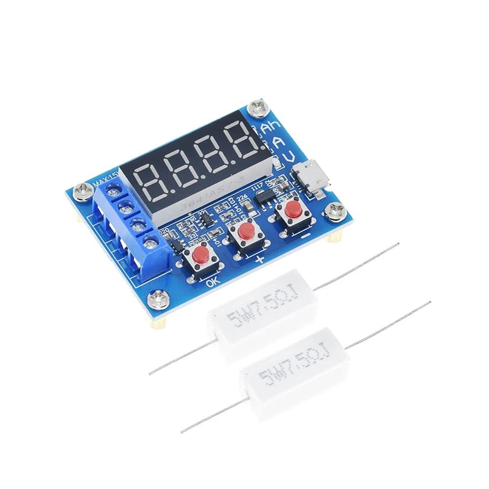 1-10pcs 1.2V 12V 18650 ZB2L3 Li-ion Lithium Battery Capacity Tester+Resistance Lead-acid Battery Capacity Meter Discharge Tester