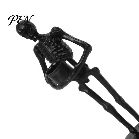Eerie Figurine for Table Centerpiece Gothic Candle Holder, Spooky Skeleton/Skeleton Hand Taper Resin Style Home Accessories Candlestick Decoration