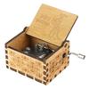 Light Luxury Wooden Hand Cranked Music Box Retro Handmade Music Box for Christmas Gifts/Father Day/Mother Day Gift/New Year Gift