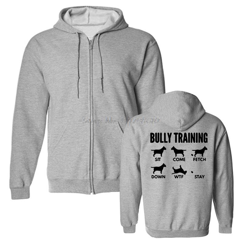 Vtipná mikina pánská Anglický buldok Bully Train Pánské mikiny s kapucí Fleecové mikiny Mikina Streetwear Harajuku