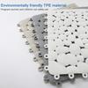 Interlocking Rubber Floor Tiles Non-Slip Pool Mat Soft PVC Splicing Shower Mat Outdoor Cushion Mat for Bathroom Deck Drain Pool