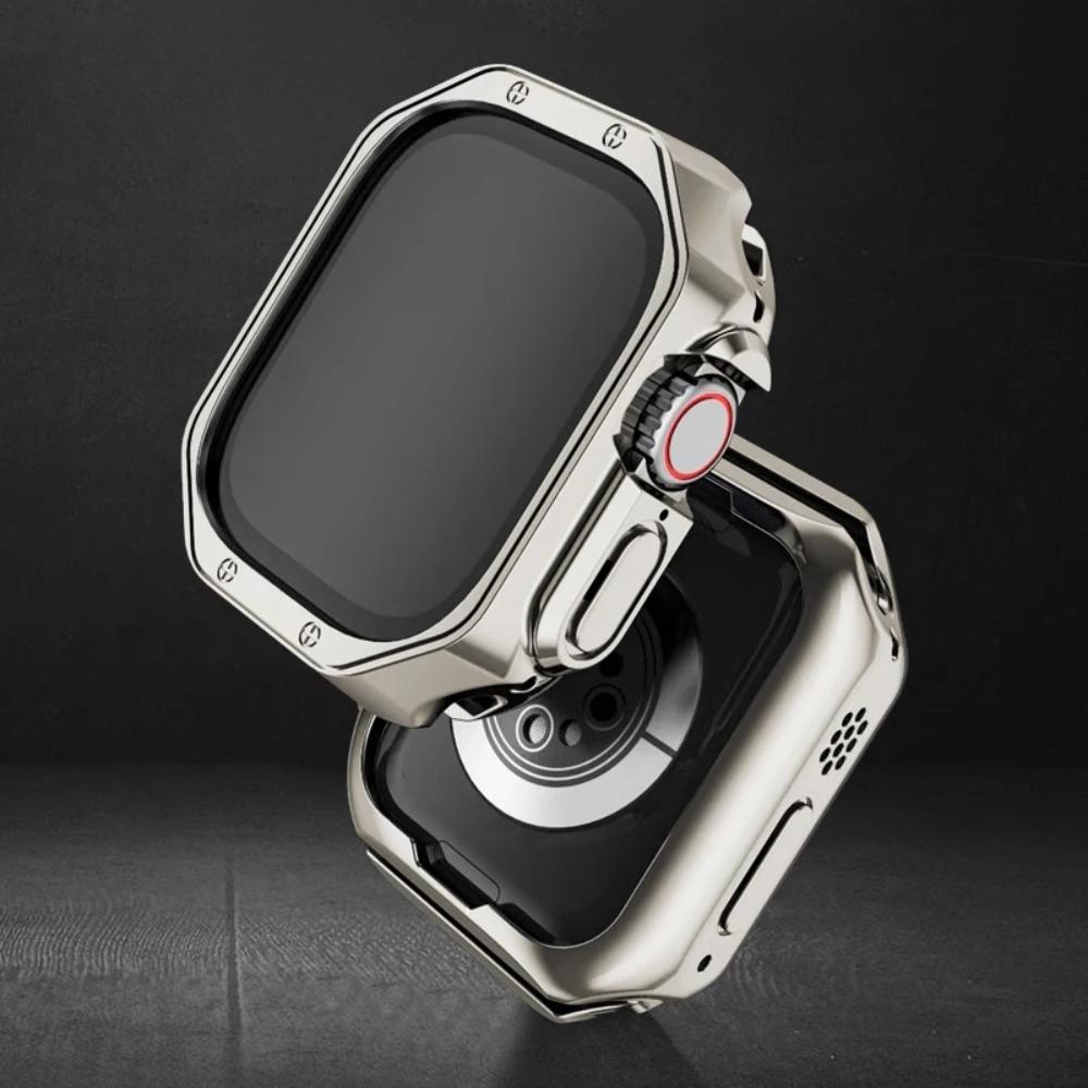 Cinturino in Titanio+Custodia in TPU per Apple Watch Ultra 3 2 49mm 46mm 45mm 44mm Braccialetto da Uomo d'Affari per iwatch 11 10 9 8 7 6 5 4 SE Cinturino