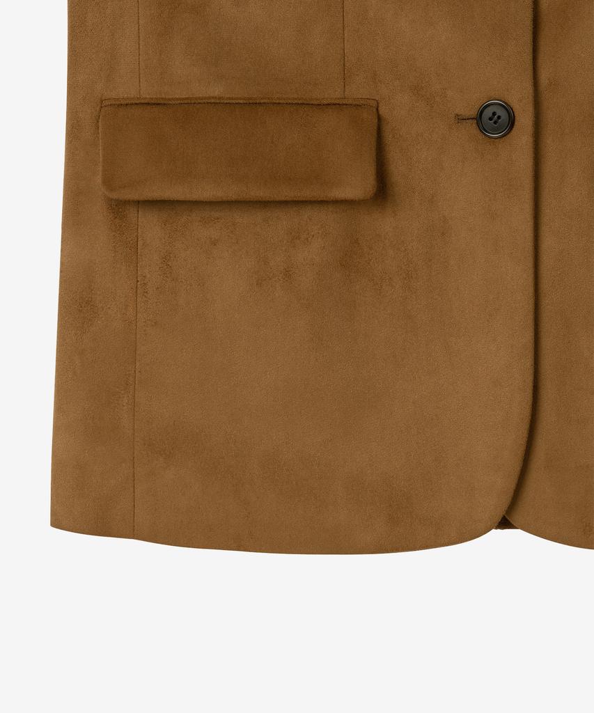Basika Suede Single Jacket_Brown