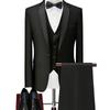 Men's Slim Fit One-Button Three-Piece Wedding Tuxedo Suit