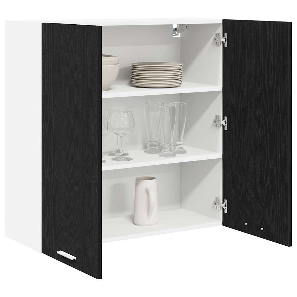 Hanging Cabinet Black Oak Look 80 X 31 X 80 Cm Particleboard