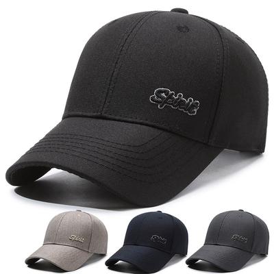 Spring Autumn Men's Baseball Cap Embroidery Letter Outdoor Sports Cap Middle-Aged Sun Visor Hats Fishing Hat Peak Cap