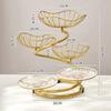 5 Tier Fruit Basket Bowl Large Capacity Wrought Iron Fruit Stand for Kitchen