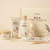 Set Skincare Radiance di Riso Idrata Idratazione Rassodante Attenua Linee Sottili Detergente Levigante Tonico Siero Crema Contorno Occhi Crema Essenza Set