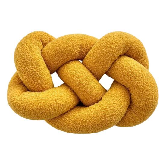 Knitted Knot Pillow Handmade Decorative Throw Pillows Soft Sofa Cushion Home Bedroom Decor Gift for Holidays Parties