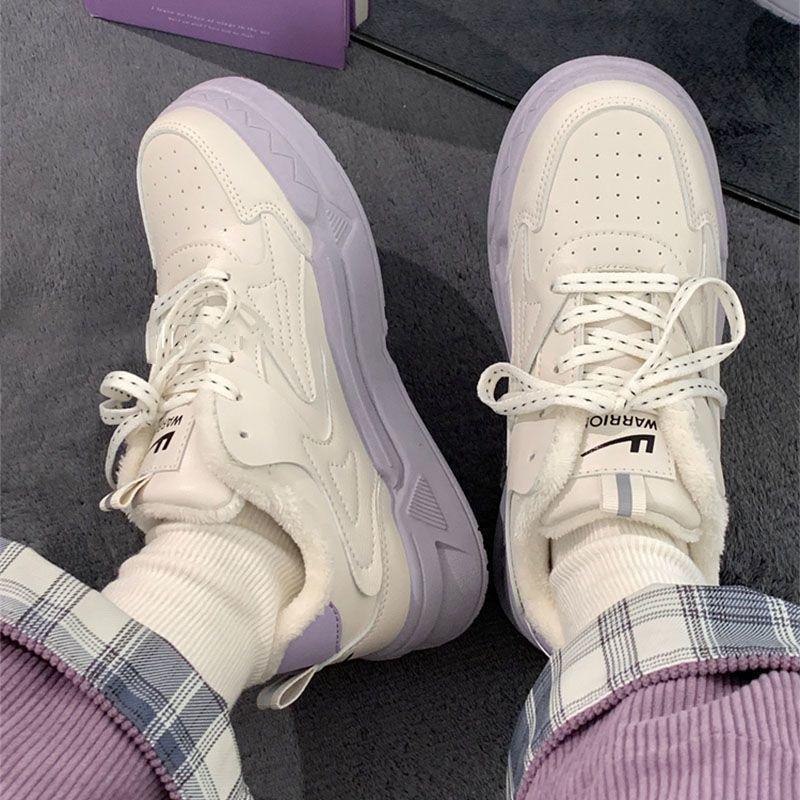 Mode Plattform Schuhe für Frauen 2024 Neue Winter Plüsch Warme frauen Turnschuhe Casual Vielseitige Damen Vulkanisierte Schuhe Zapatos De Mujer
