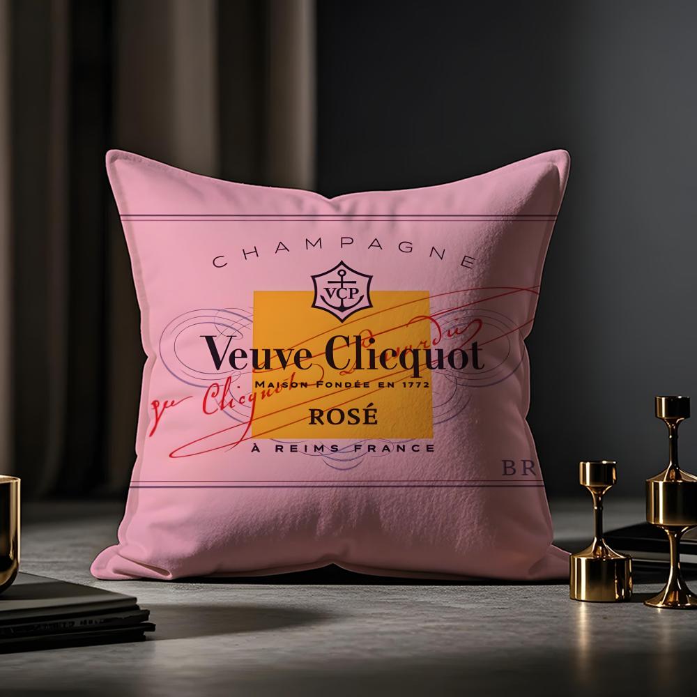 

Чохол для подушки Venve Clicquot Захист від пилових кліщів Наволочка Невидима блискавка Шовковистий короткошерстий Чохол для диванної подушки 40cmx40cm