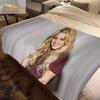 Mode Shakira Merch Pop Kvinnlig Sångare Tryck Flanellfilt Stjärnkonst Bärbar Hem Resa Kontor Vilopaus Julklapp