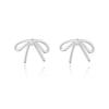S925 Silver Stud Earrings Women's Ear Hole Earrings Niche Design Earbone Studs High-end Earrings
