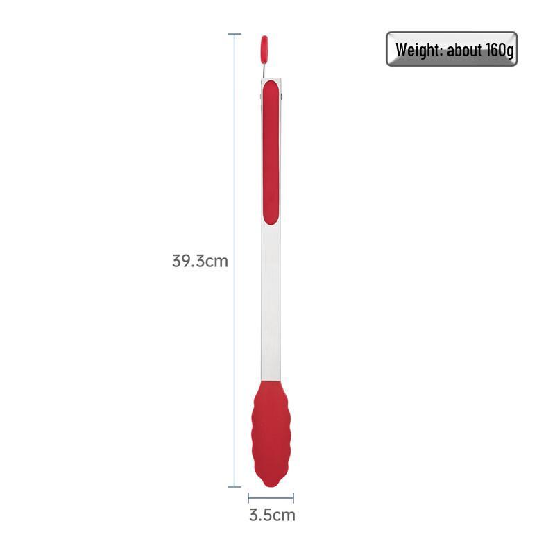 ZISIZ Silicone Tip Stainless Steel Food Tongs
