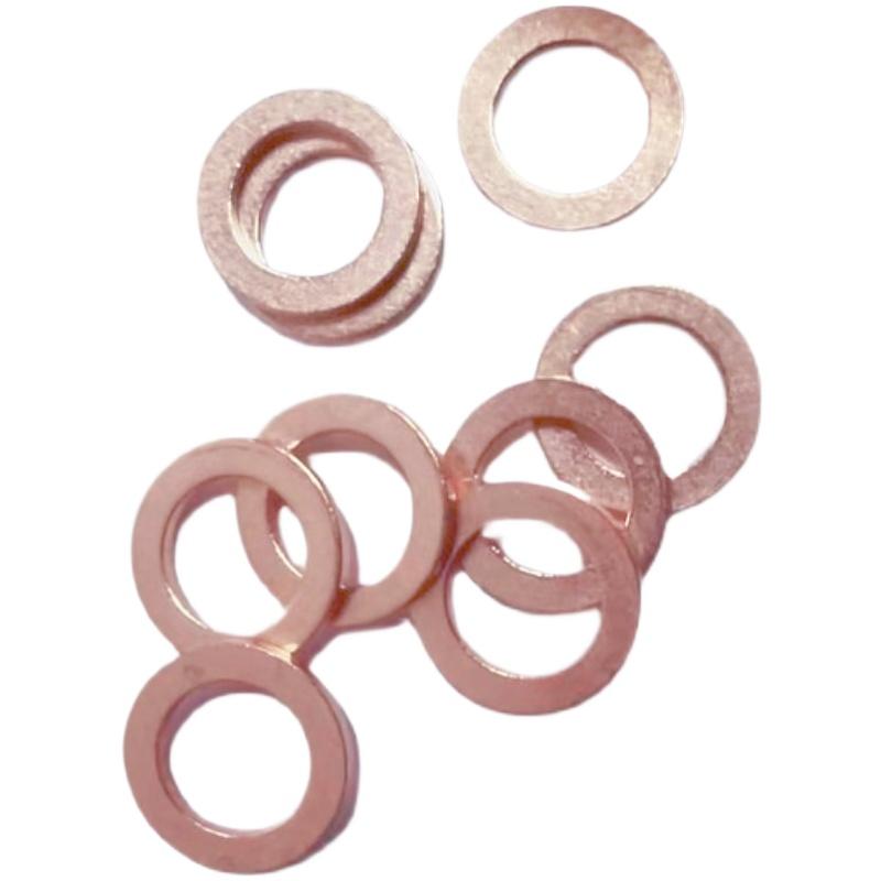 21-60mm IDxOD To H- 1.0mm 1.5mm 2.0mm Thickness99.9% Copper Flat Washer For Boat Car High Temperature