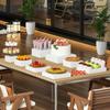 Cube Buffet Display Stand Hollow Food Riser White Nesting Riser Set for Catering Buffet and Collectibles