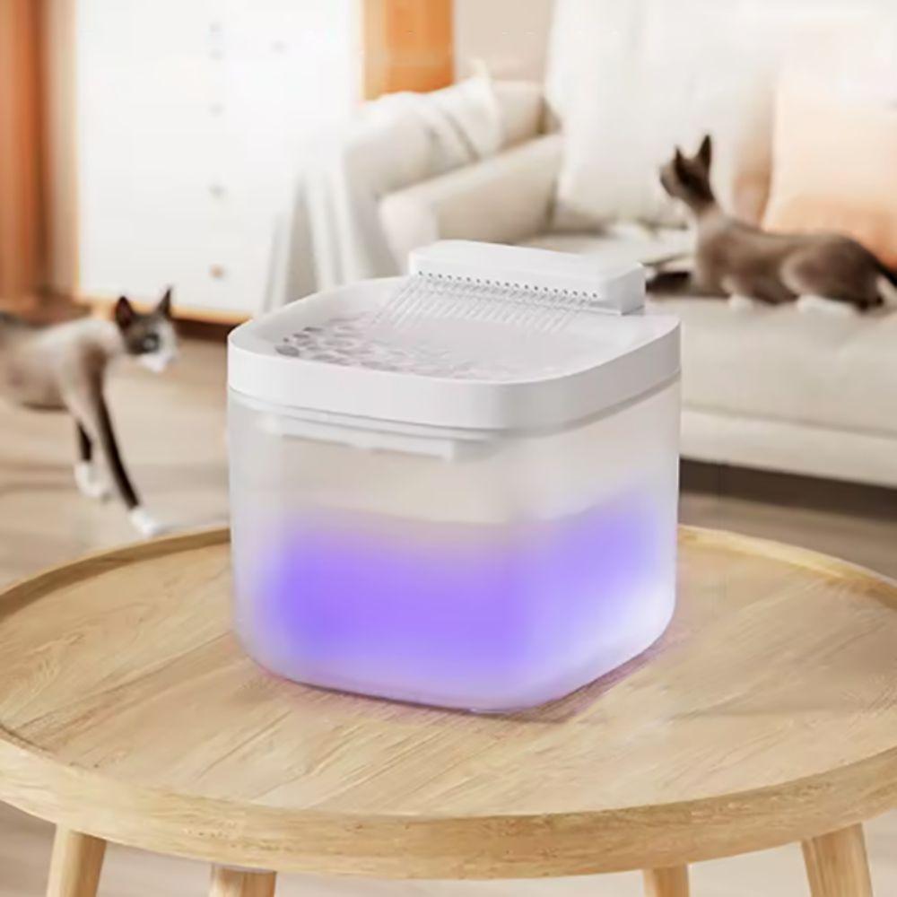 Square Dog Water Dispenser 3L Cat Water Drinker Household Pet Water Fountain  Home