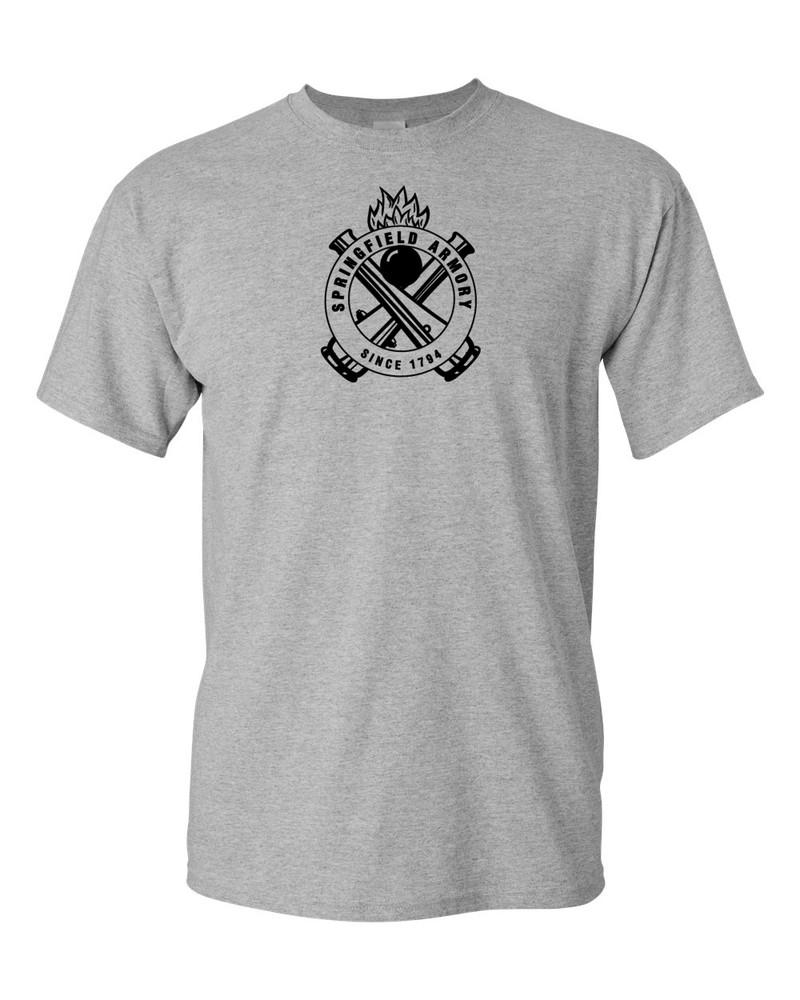 SPRINGFIELD ARMORY Футболка с изображением огнестрельного оружия Пистолет АК-47 Футболки Унисекс XXXXL