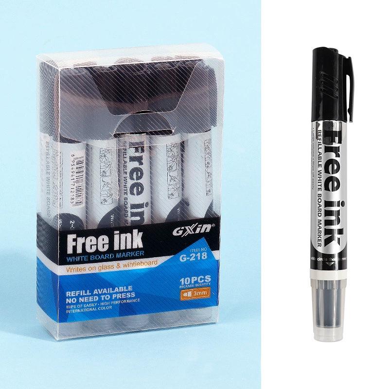 

Стираемый маркер для белой доски со сменным чернильным картриджем - Большая емкость, Легко писать и стирать, Маркер G-218