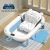 Foldable Baby Bathtub - Large, Sit or Lie for Kids, Newborn Bath Essentials for Home Use