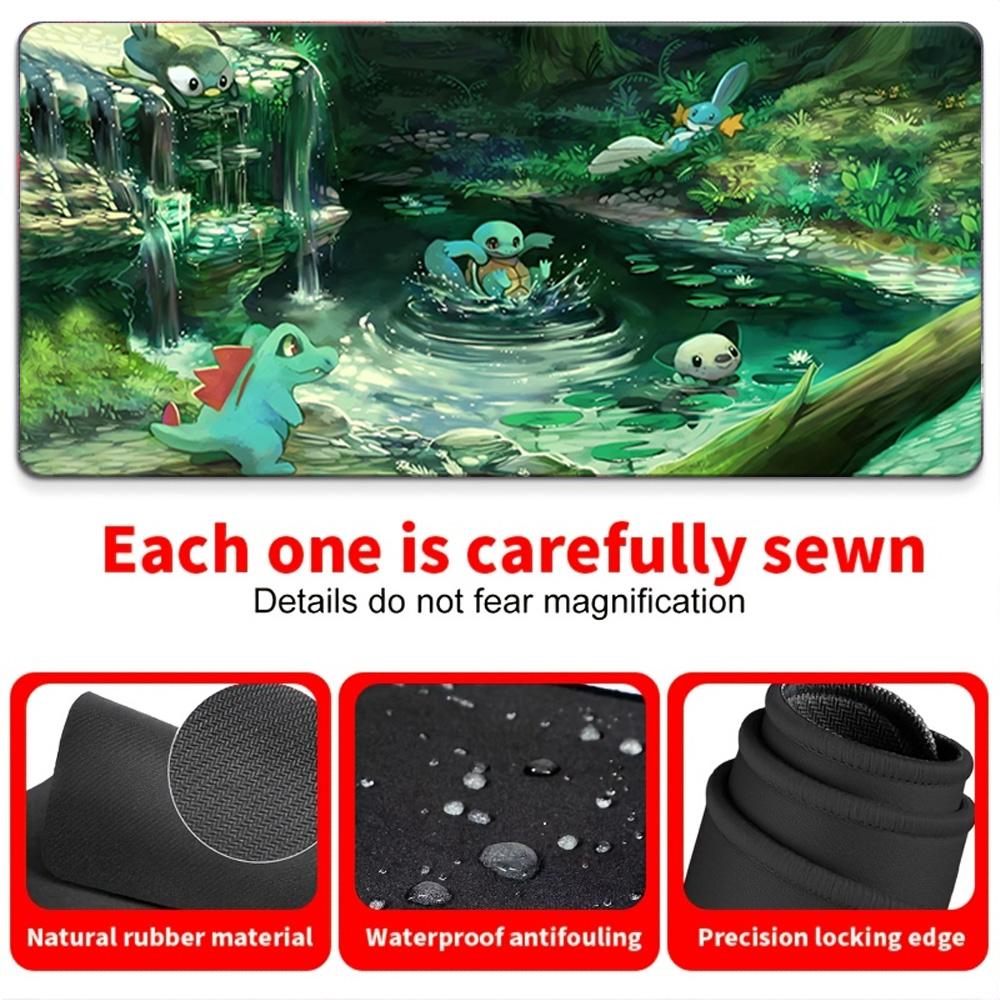 Bulbasaur Green Grass Field Gaming Mouse Pad NonSlip Desk Mat 30x80x0.2cm