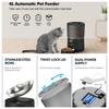 Pet Automatic Timing Feeder4LRemoteAPPCat Intelligent Feeding MachineWIFI