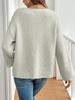 2024 Loose Cardigan Sweater - Solid Color, Tie-up, Casual Style