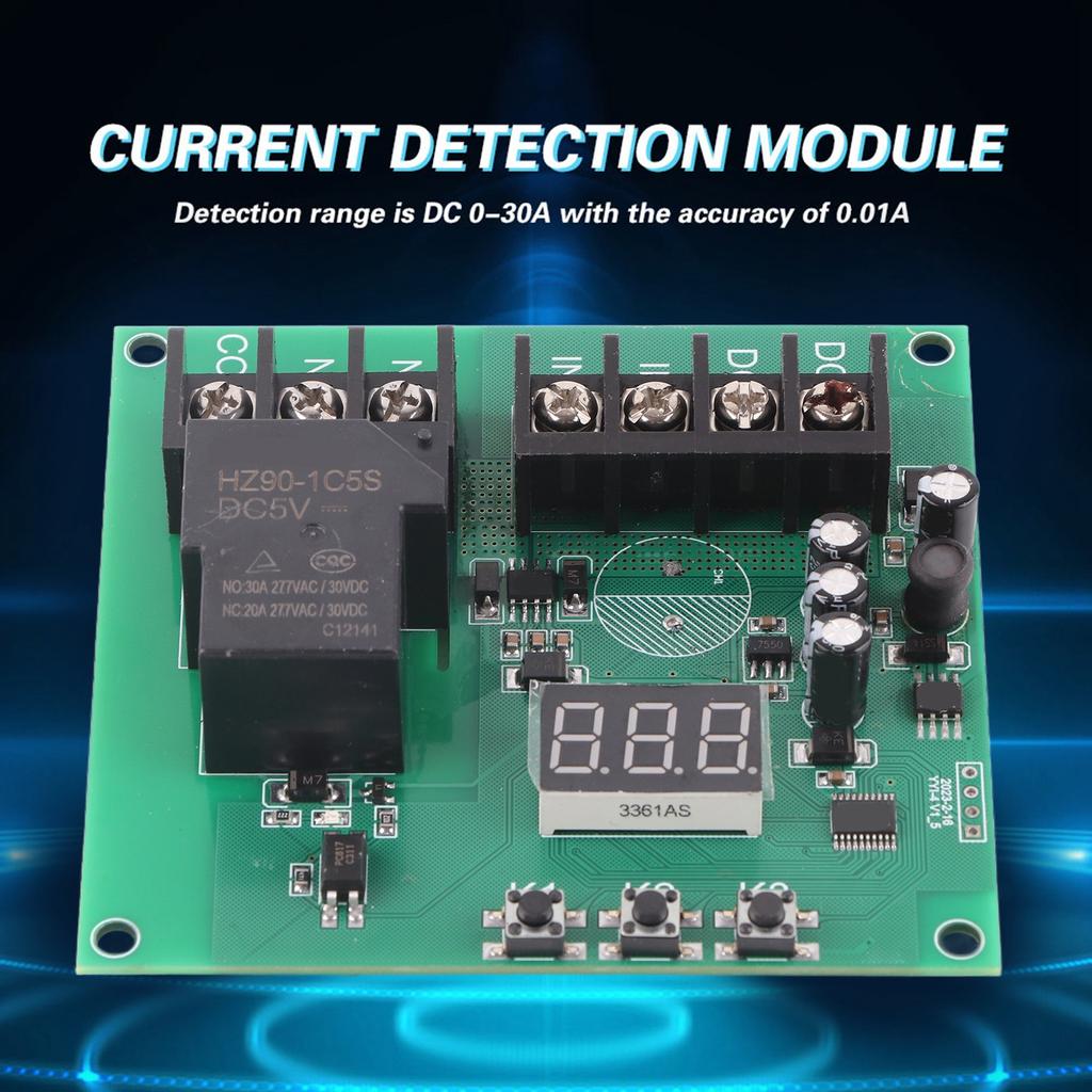 7‑30V 0‑30A DC Current Detection Sensing Module Overcurrent Protection Relay Module