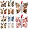 Weihnachts-Geldhalter Bargeldgeschenk-Schmuckstück Acryl-Schmetterling mit integriertem durchsichtigem Geldfach Feiertags-Hängeornament für Baum Fenster