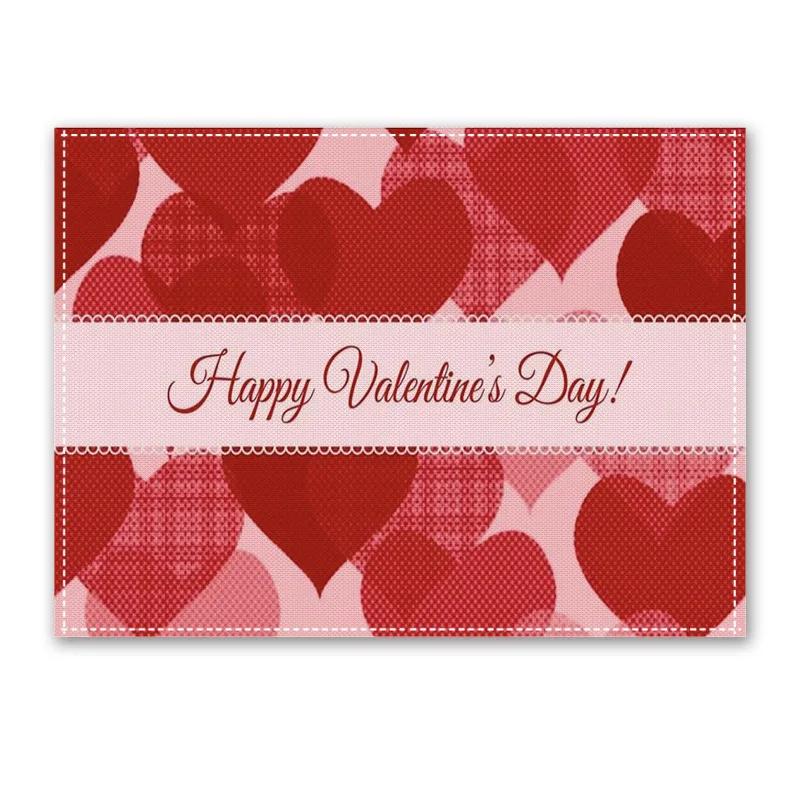 1PC Heart Placemat Dining Table Decor Linen Tableware Coaster Kitchen Accessories For Valentine's Day Couple Confession Lover