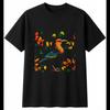 Neon Kiwi Bird In Autumn Unisexs T Shirt Black 100 Cotton Ornithology Vintage Unisex Comfortable Fashion Stylish Slightly