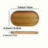 1pc Acacia Wood Serving Tray - Perfect for Serving Variety of Dishes