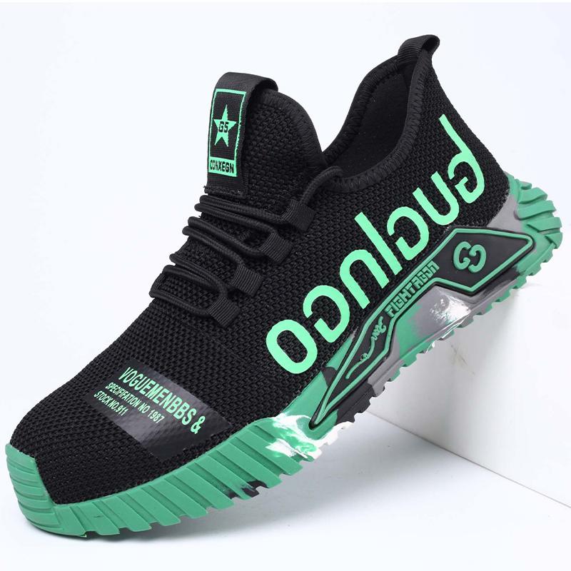Chaussures de sécurité à embout en acier pour hommes Chaussures de travail anti-perforation Chaussures industrielles respirantes pour hommes Bottes de sécurité de travail indestructibles 38