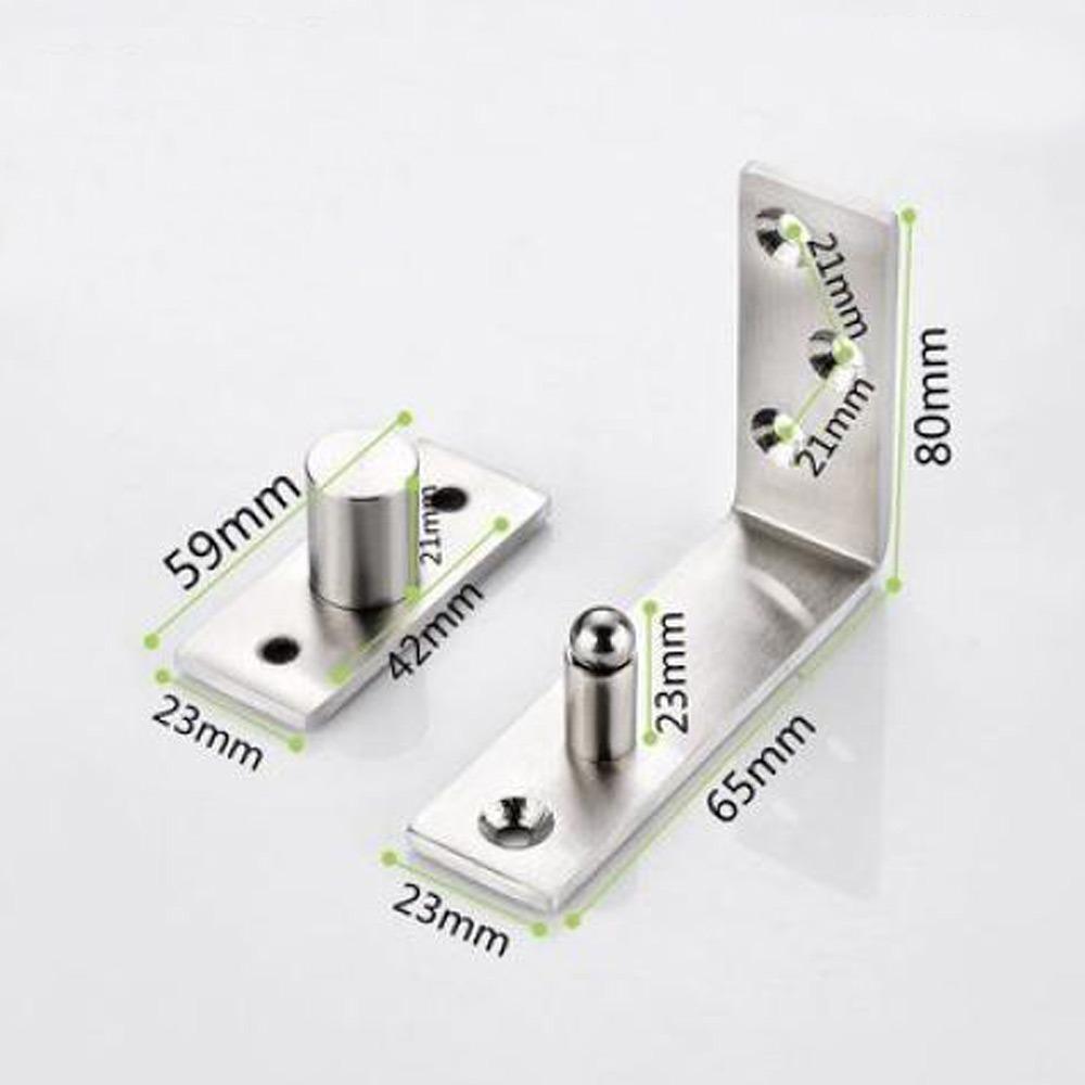 64mm-150mm Door Pivot Hinge Stainless Steel Positive Axis Eccentric Shaft Door Cabinet Cupboard