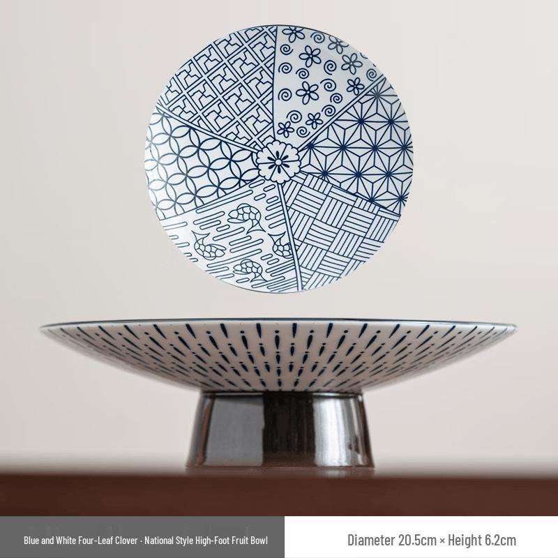 Ceramic Pedestal Fruit Plate