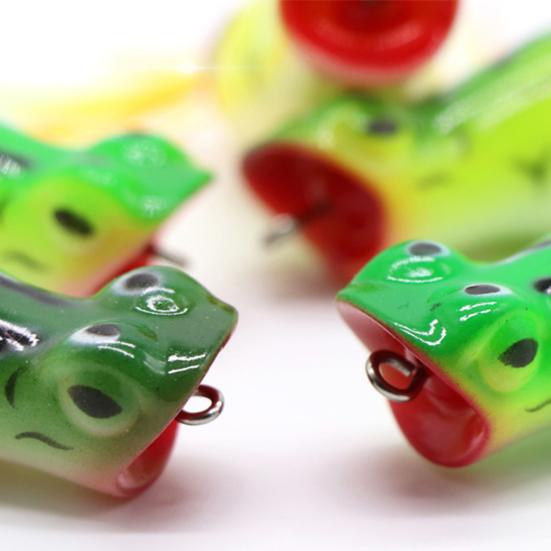 MUQZI Sports Accessory 5cm12g Durable Artificial Bait Small Frog Shape Simulation Printing Simple Installation