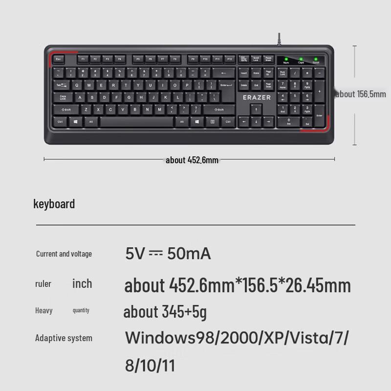 Lenovo USB Wired Keyboard K201