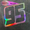 1pc Number 95 Motorcycles Laser Stickers Waterproof for Motorcycle Windshield Fuel Tank Tailbox Car Window Universal Vinyl Decal