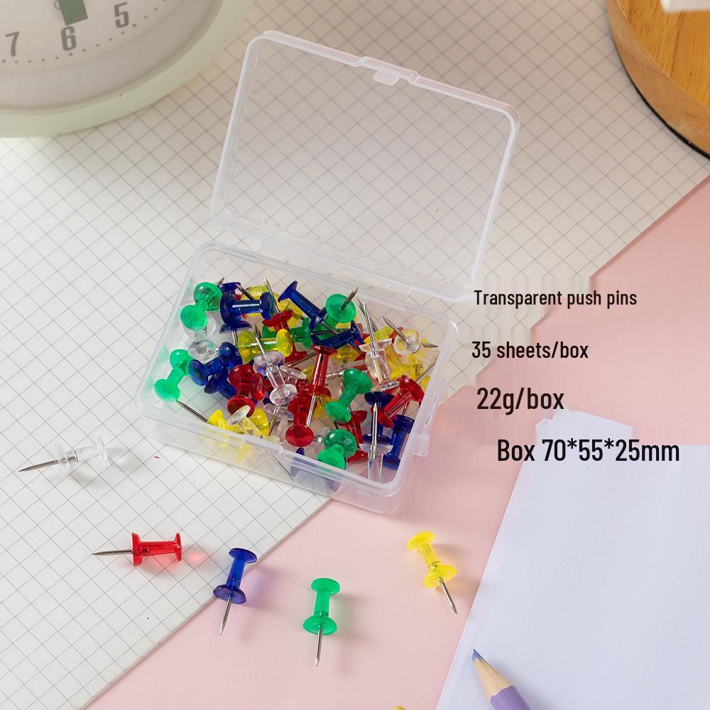 Colored Plastic Push Pins for Cork Boards and Office Use