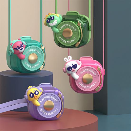 Kleiner Lüfter Cartoon Ente Hase Bär Element Kamera Design Hängeventilator Mehrstufige Windregelung Geräuscharmer Motor Kühlung